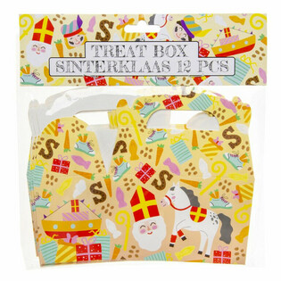 SINTERKLAAS TRAKTATIEDOOSJE 12x12.5x6 Cm. (12st.)