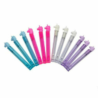 GEKLEURDE UNICORN / EENHOORN BELLENBLAAS STAVEN (1 Verpakking a 12st.)