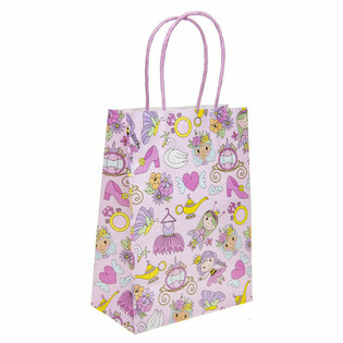 PAPIEREN GIFT TAS - PRINCESSEN - Afm. 16x9x22 CM (12st.)
