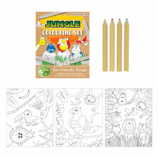 ECO FRIENDLY &ndash; JUNGLE DIEREN TEKEN SET (25st.)