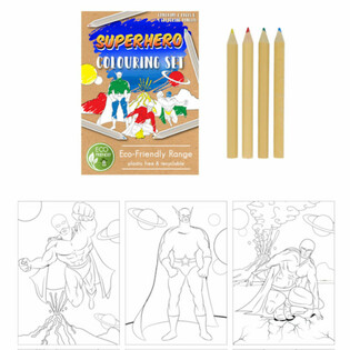 ECO FRIENDLY - SUPER HERO TEKEN SET (25st.)