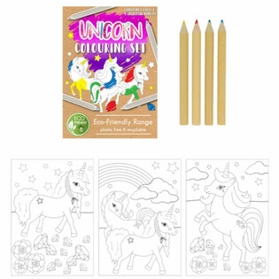 ECO FRIENDLY – UNICORN / EEHOORN TEKEN SET (25st.)