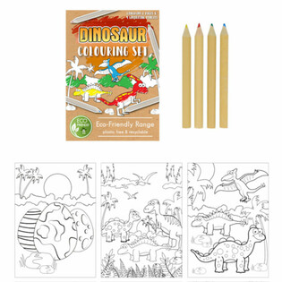 ECO FRIENDLY &ndash; DINOSAURUS TEKEN SET (25st.)
