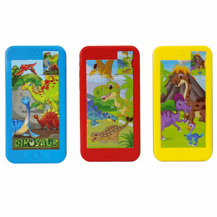 GSM SCHUIFPUZZEL - DINOSAURUS - 8x16CM   (24st.)