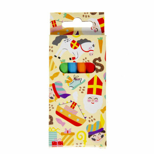 6-DELIGE KLEUR POTLOODJES SET - SINTERKLAAS  (24st.)