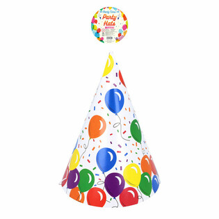 FEESTHOEDJES - VROLIJKE BALLONNEN  (120st.)