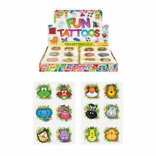 FUN TATTOOS - MODEL: JUNGLE DIEREN IN DISPLAY  (96st.)