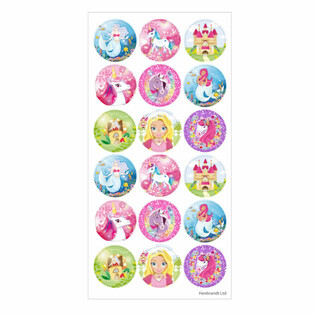 FUN STICKERS - GIRLS FANTASY WORLD - 18 STICKERS PER VEL (10st.)
