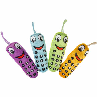 PLUCHE VROLIJKE GSM TELEFOON (24st.)