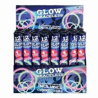GLOW BREAK LIGHTS ARMBANDEN - 12 Stuks IN KOKER - IN DISPLAY (24st.)