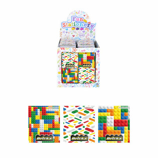 NOTITIEBLOKJES - MODEL: BOUWSTENEN IN DISPLAY (480st.)