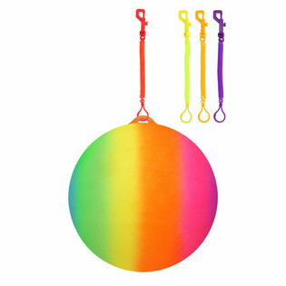 REGENBOOG BAL MET KOORD / BUNGEEBAL &Oslash;23 Cm (24st.)