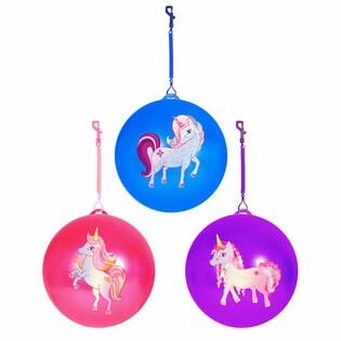 UNICORN / EENHOORN BAL MET KOORD / BUNGEEBAL &Oslash;23 Cm (24st.)
