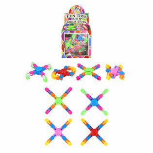 FLEXIBELE FIDGET SPINNER - IN DISPLAY (24st.)