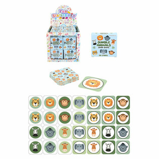 KLEINE MEMORY SPELLEN - MODEL: JUNGLE DIEREN - IN DISPLAY (64st.)