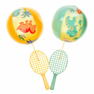 PADDLE RACKET MET BAL - DINOSAURUS  (12st.)