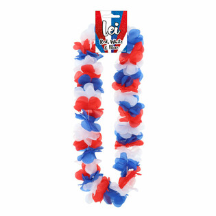 HAWAII KRANS - ROOD / WIT / BLAUW (12st.)
