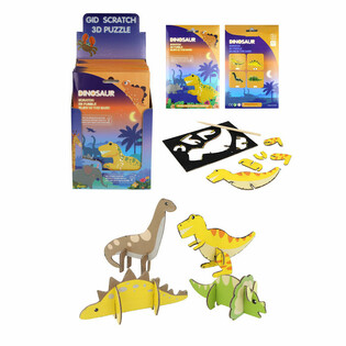 SCRATCH 3D PUZZEL - Model: DINOSAURUS - IN DISPLAY (18st.)