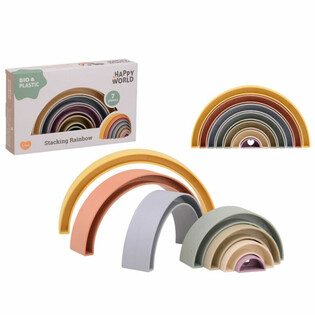 HAPPY WORLD - BIO PLASTIC - STAPEL REGENBOOG (1st.)
