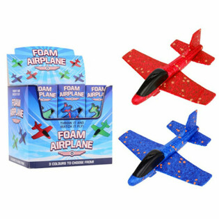 FOAM AIRPLANE / VLIEGTUIG 17 CM LANG - IN DISPLAY (18st.)