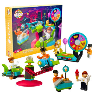 KIDS BRICKS FUN PARK - BOUWSTENEN SET - 130-DELIG (1st.)