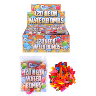 120x WATERBOMMEN IN ZAKJE IN DISPLAY (24st.)