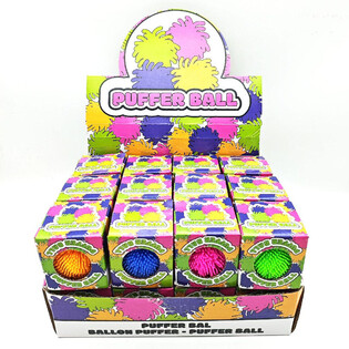 PUFFER BAL in GIFTBOX - 6CM - IN BOX EN DISPLAY (24st.)