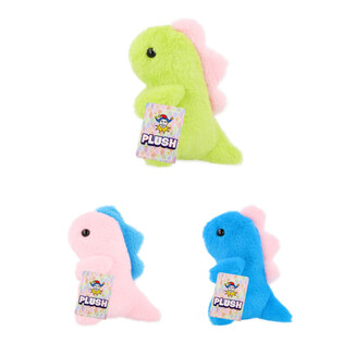 PLUCHE DINOSAURUS - 17CM HOOG - MIX KLEUREN (12st.)