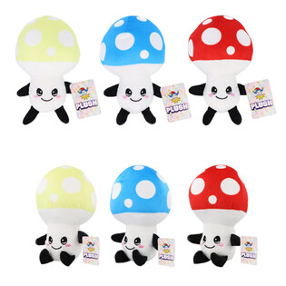 PLUCHE PADDENSTOEL - 18CM HOOG - MIX KLEUREN (12st.)