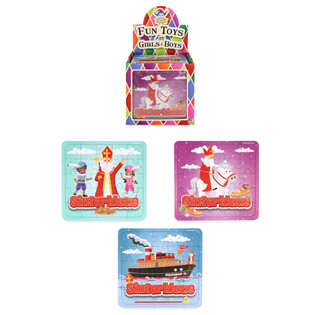 PUZZEL - SINTERKLAAS - 13 x 12 CM. IN DISPLAY (108st.)