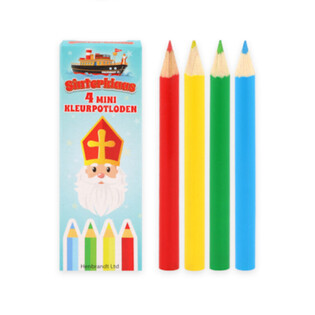 4-DELIGE SINTERKLAAS KLEURPOTLODEN IN DISPLAY (120st.)