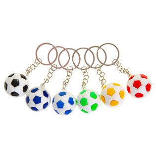 VOETBAL SLEUTLELHANGERS - MIX KLEUREN (48st.)