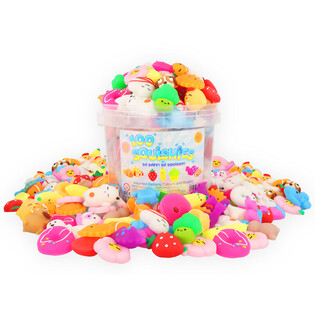 Mix Squishy Figuren in Emmer (100 stuks)
