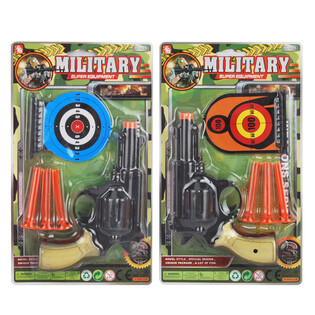 Militaire Pistool Set met 3x Zuignappen & Doelwitten (6 stuks)