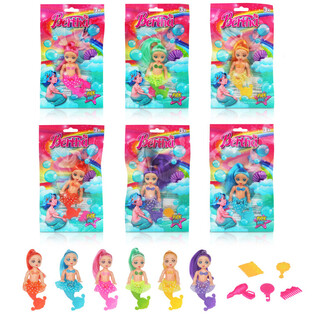 MERMAID ZEEMEERMIN POP IN GIFTBAG - MIX KLEUREN (24st.)