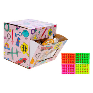 4 OP EEN RIJ SPEL - NEON KLEUREN - IN DISPLAY (32st.)