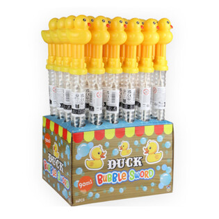 GROTE BELLENBLAAS STAAF 35 CM - DUCK / EENDJES IN DISPLAY (24st.)