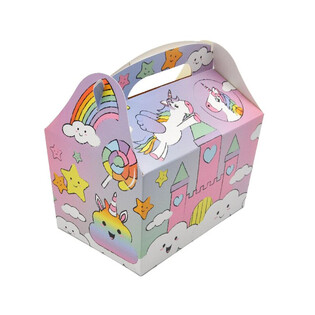 MENUBOX MODEL: UNICORN / EENHOORN - Afm 18.5x12x19 CM - FOODBOX - KIDSBOX (24st.)