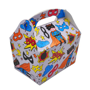 MENUBOX MODEL: SUPERHERO - Afm 18.5x12x19 CM - FOODBOX - KIDSBOX (24st.)
