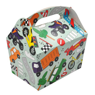 MENUBOX MODEL: VOERTUIGEN - Afm 18.5x12x19 CM - FOODBOX - KIDSBOX (24st.)