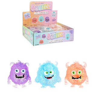 SQUEEZE MONSTERS - MIX KLEUREN -  IN DISPLAY (12st.)