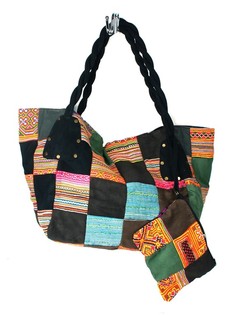B-FAIR TAS PATCHWORK GROOT ZWART (1st)