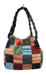Art.nr: 97726B - B-FAIR TAS PATCHWORK KLEIN ZWART (1st)