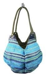Art.nr: 97732B - B-FAIR TAS POUCHE GROEN/BLAUW(1st)