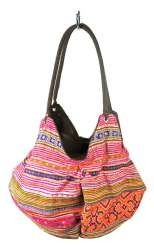 Art.nr: 97734D - B-FAIR TAS POUCHE BRUIN/REGENBOOG/ROZE (1st)