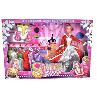 GROTE POPPENSET MET DIVERSE ACCESSOIRES
