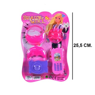 BEAUTY GIRL SET OP KAART (6st.)