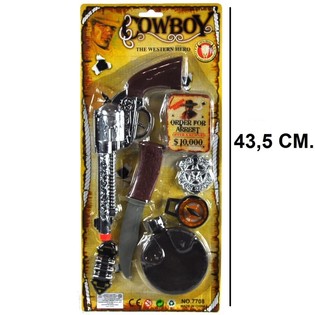 COWBOY SET OP KAART - MODEL 4 (6st.)