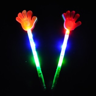 LICHTGEVENDE STAAF MODEL KLAPHANDJE (12st.)